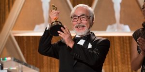 Honorary Award recipient Hayao Miyazaki during the 2014 Governors Awards in The Ray Dolby Ballroom at Hollywood & Highland Center® in Hollywood, CA, on Saturday, November 8, 2014.