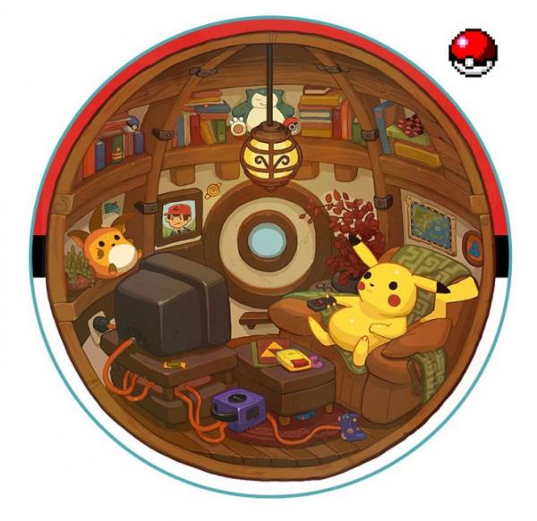 Thế giới thu nhỏ của các Pokémon bên trong Pokeball trông như thế ...