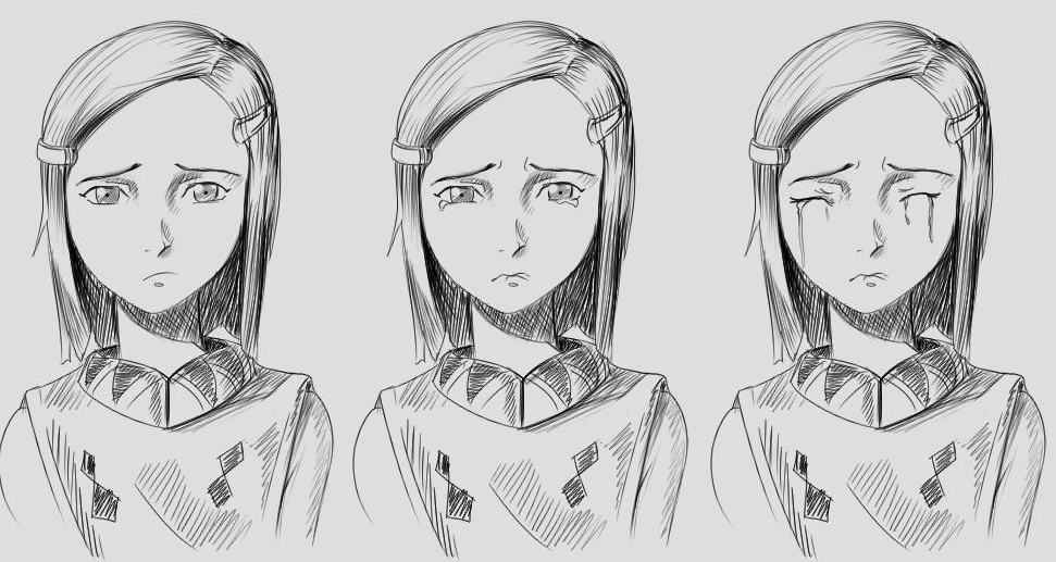 Rất Hay: Vẽ 12 biểu cảm gương mặt anime đơn giản và đẹp - Vẽ Hoạt Hình