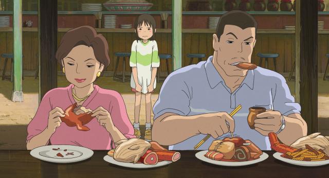 Ghibli tiết lộ món ăn biến bố mẹ Chihiro thành Lợn trong \