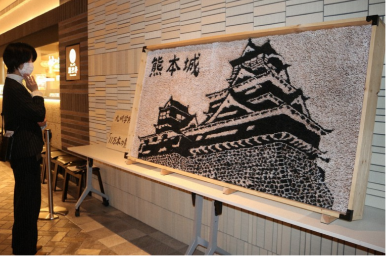 Tác phẩm của học sinh Nhật Bản: Lâu đài Kumamoto được làm bằng 110,000 chiếc tăm